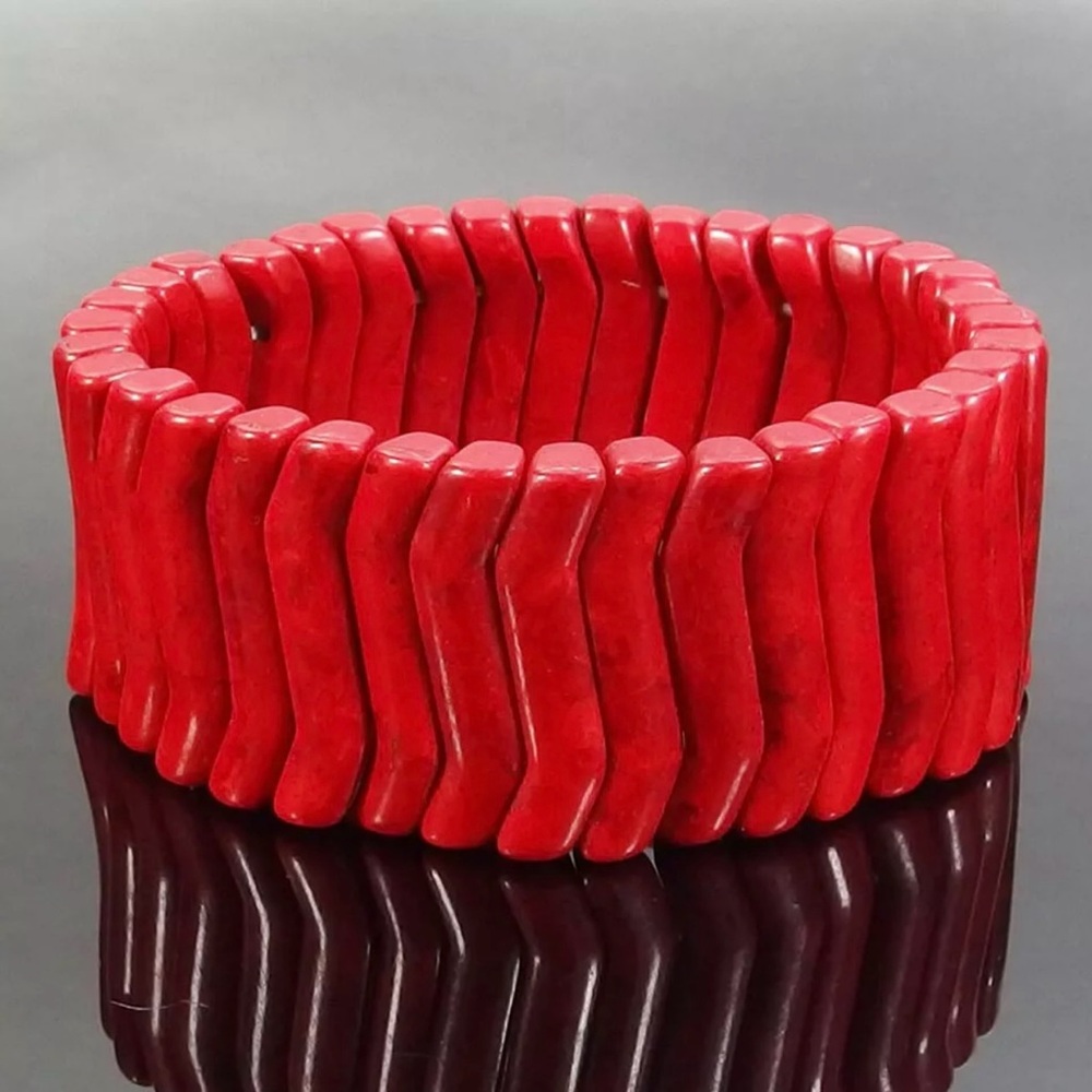 Red Beaded Bracelet